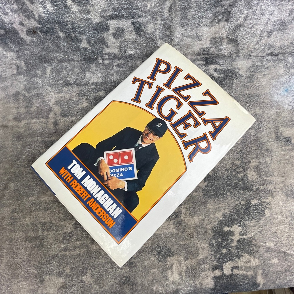 Pizza Tiger Signed Tom Monaghan Hardcover Book Domino's Pizza Founder Biography